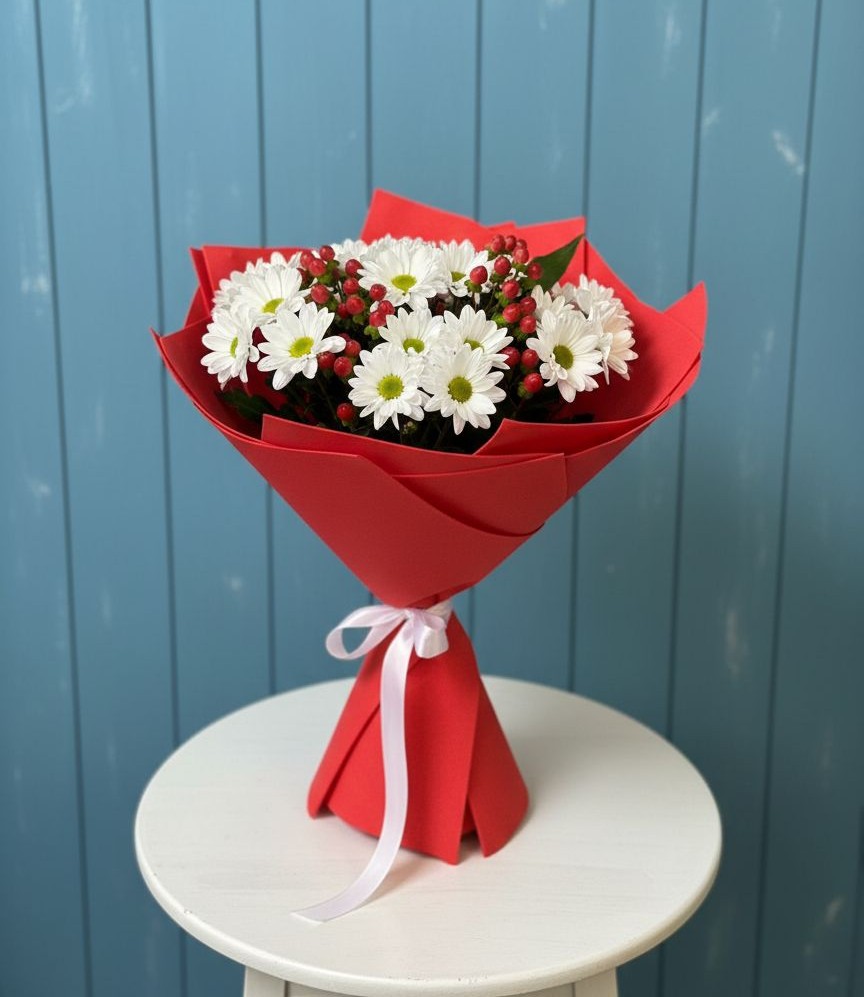 Букет цветов из: Хризантемы в Цимлянском