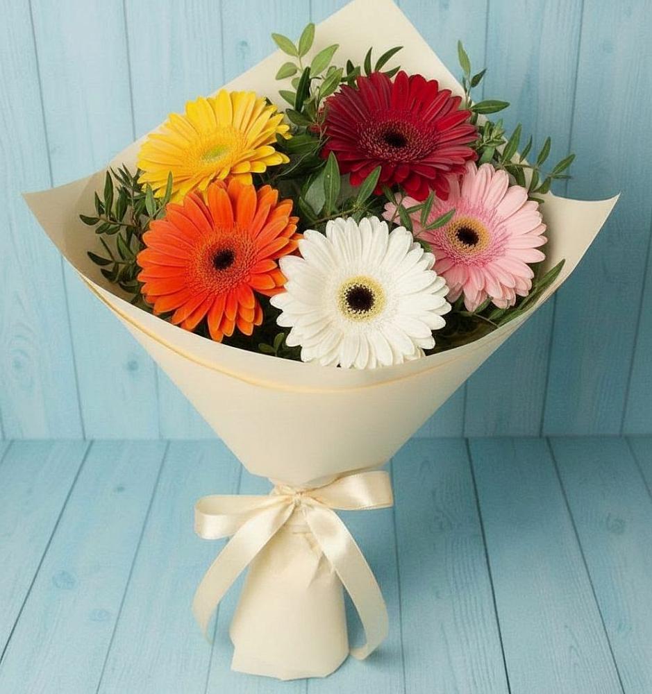 Букет цветов из: Герберы в Цимлянском