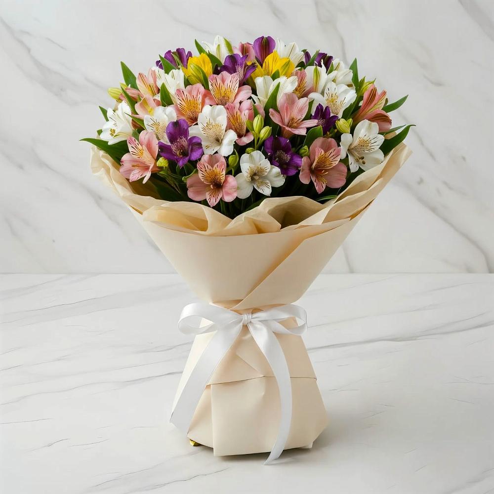 Букет цветов из: Альстромерии в Цимлянском