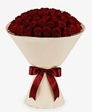 Букет 101 Бордовая роза Блэк Бакарра в Цимлянском