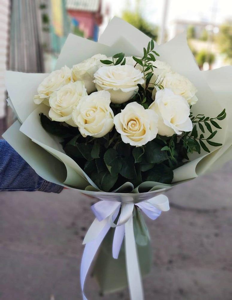 Букет Белые розы Проуд в Цимлянском
