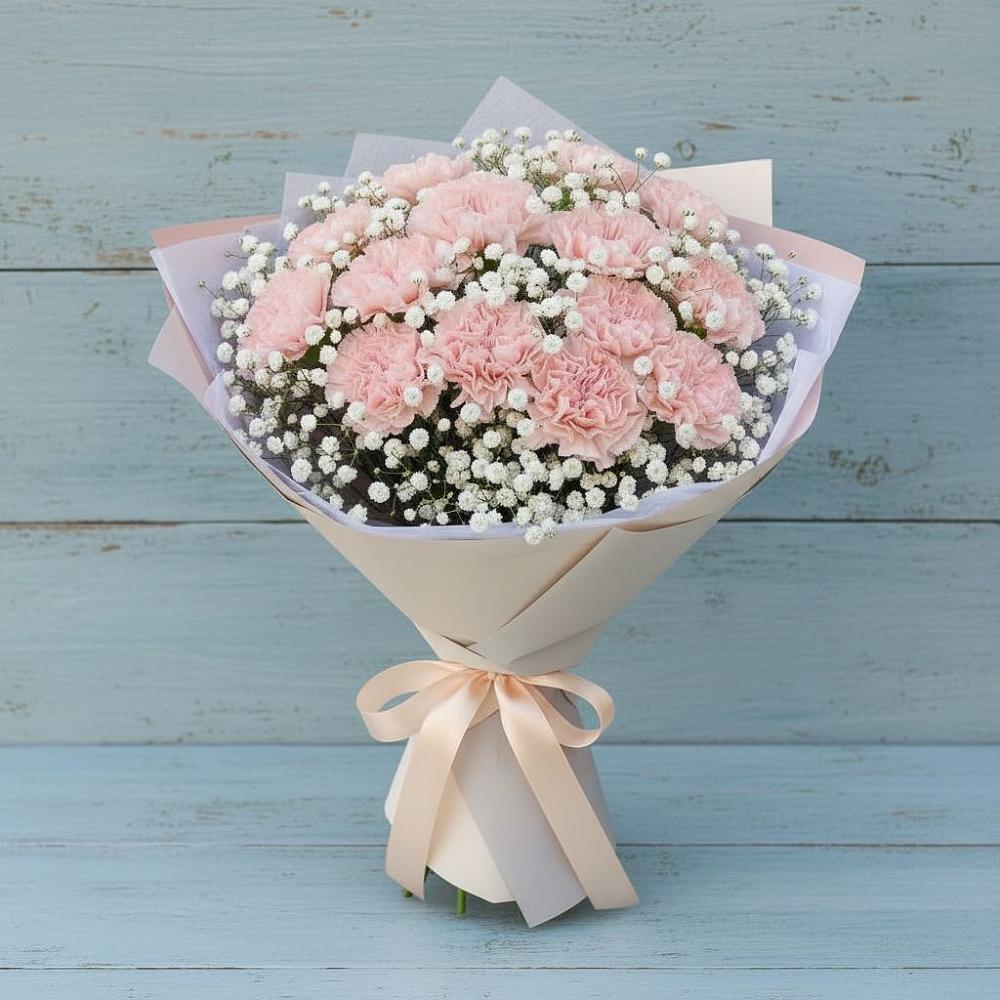 Букет цветов из: Гвоздики в Цимлянском