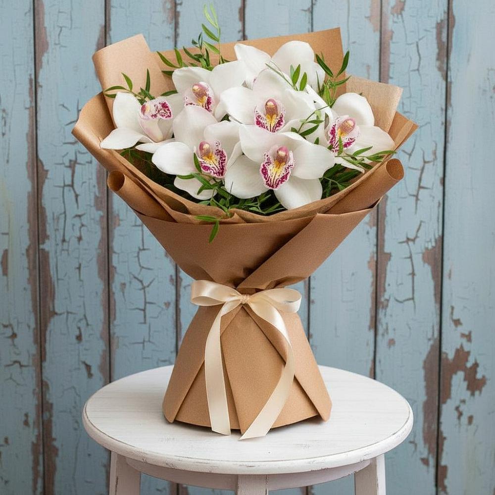 Букет цветов из: Орхидеи и Розы в Цимлянском