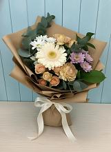 Букет цветов из:  Герберы и Хризантемы в Цимлянском