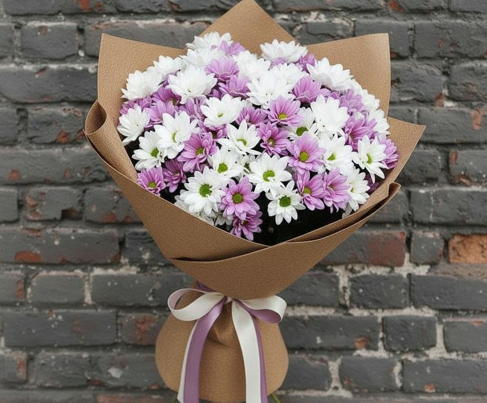 Букет цветов из: Хризантемы в Цимлянском
