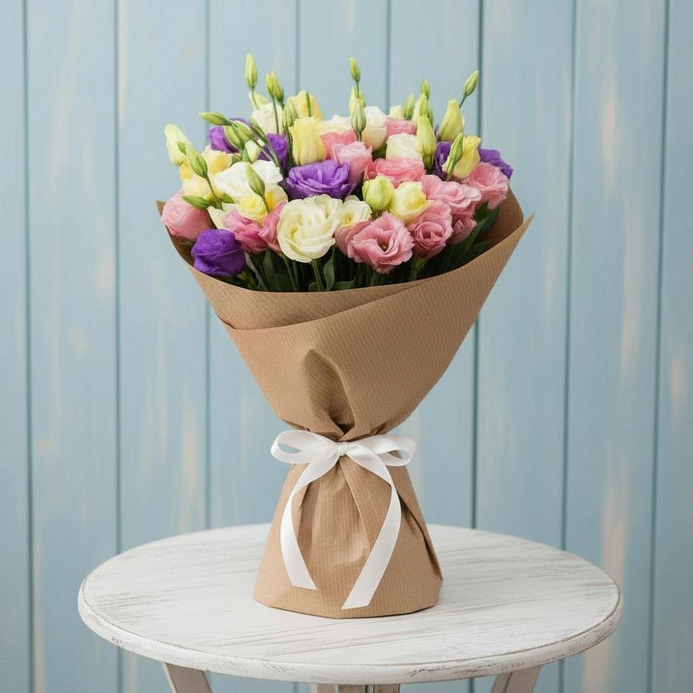 Букет цветов из: Лизиантусы в Цимлянском