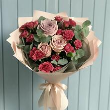 Букет цветов из:  Гвоздики и Розы в Цимлянском