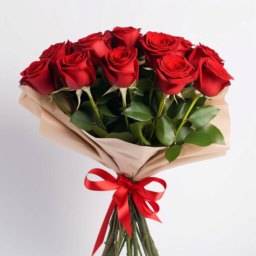 Букет 11 Красных роз Эдлесс Лав в Цимлянском