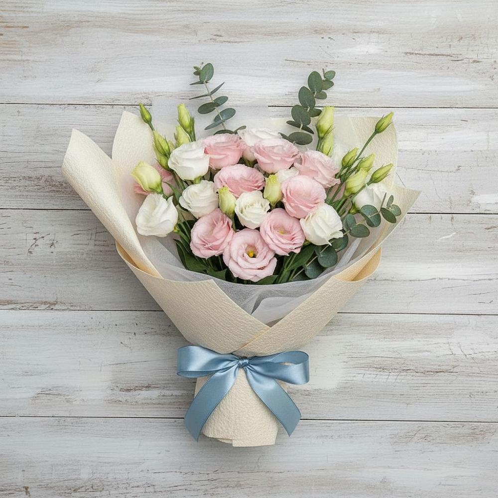 Букет цветов из: Лизиантусы в Цимлянском